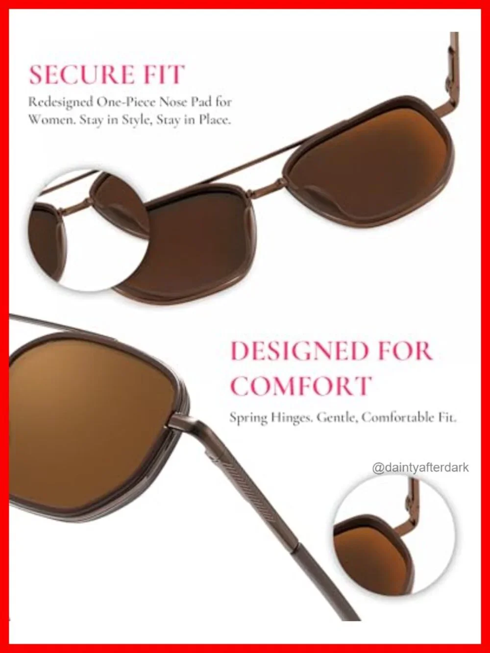 Polarized Aviator Sunglasses Square Frame UV400 Protection Driving